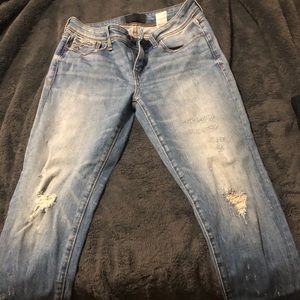 Buckle Black Ankle Skinny Jeans